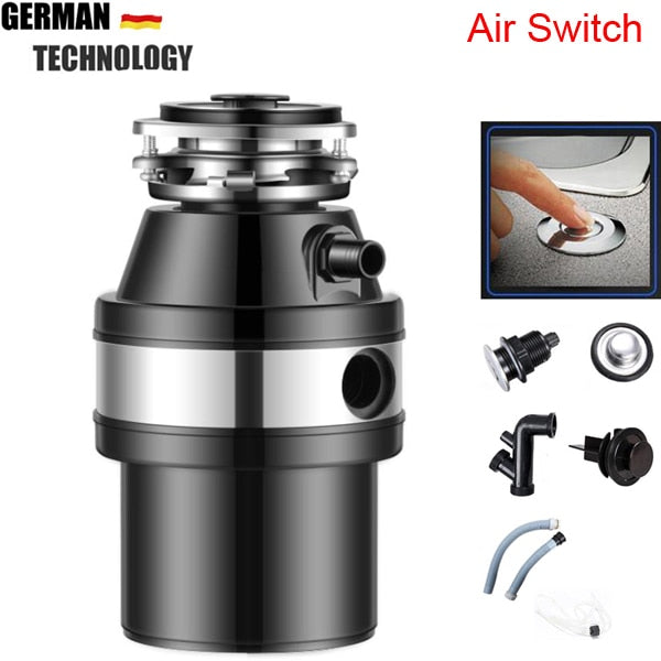Full Parts,Air Switch,food garbage disposal, food waste disposers Stainless steel Grinder crusher kitchen appliances