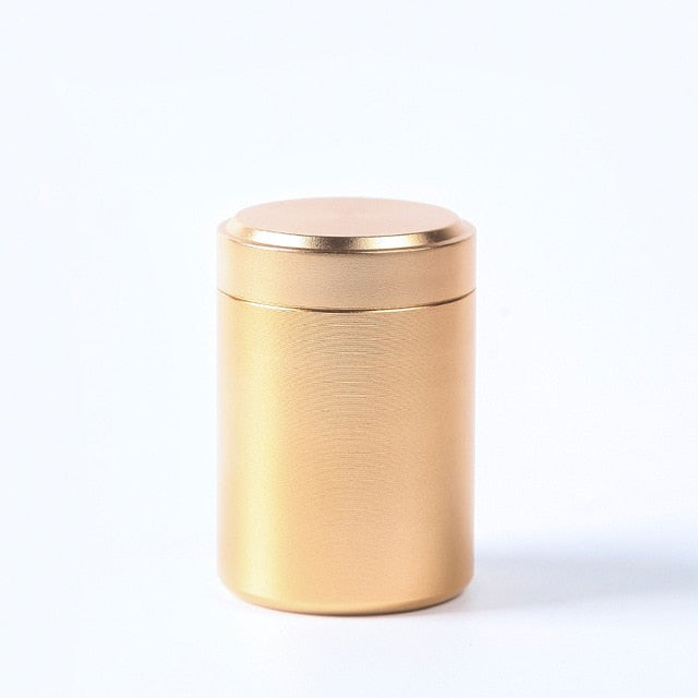 70ML Airtight Smell Proof Container Aluminum Herb Stash Metal Sealed Can Tea Jars Boxes