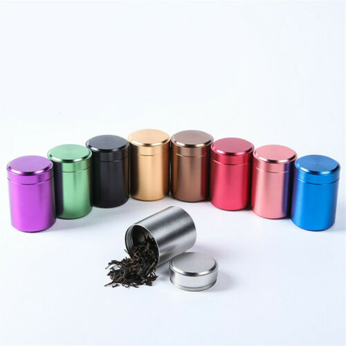 70ML Airtight Smell Proof Container Aluminum Herb Stash Metal Sealed Can Tea Jars Boxes